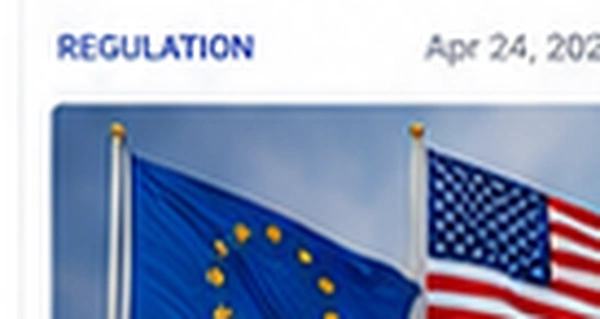 AI-generated EU and US regulatory concept